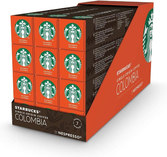 120 X STARBUCKS NESPRESSO Pods, Original Coffee Colombia (12 × 10) BBE 08/25